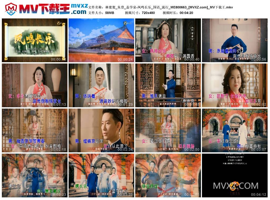 林蜜蜜_朱登_盖学泉-凤鸣长乐_国语_流行_ME800663